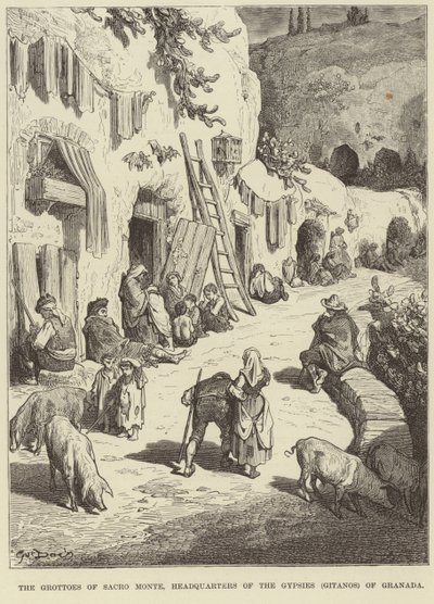 De grotten van Sacro Monte door Gustave Dore